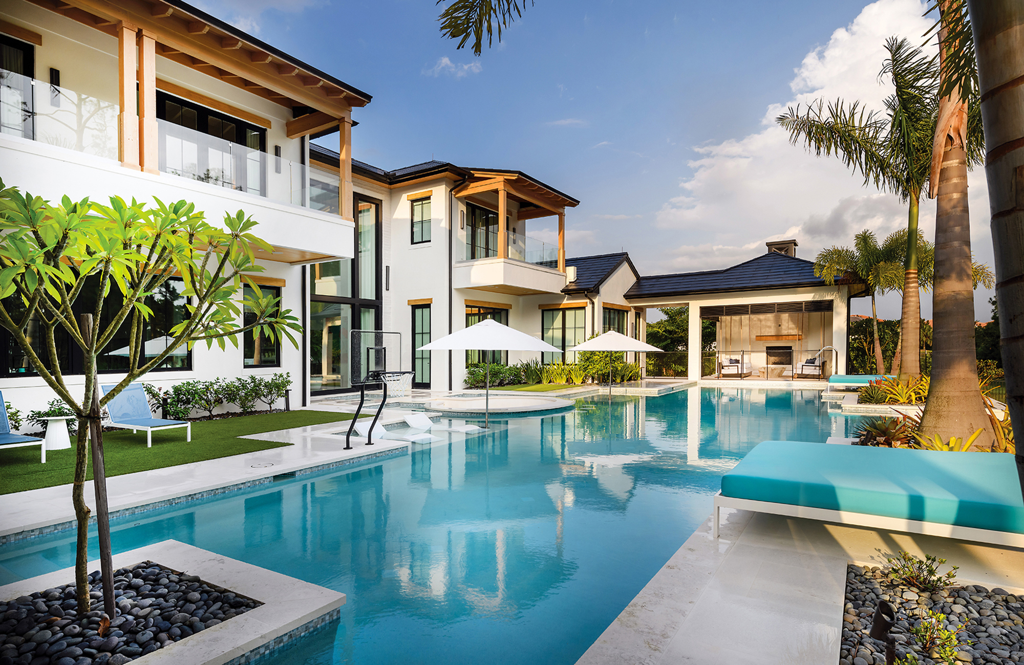 Luxury architectural photography of a custom residence exterior
