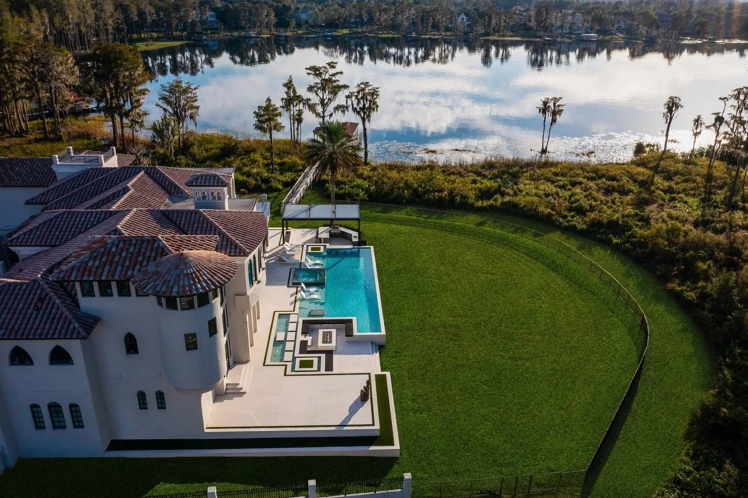 Aerial coastal property exterior photography by John Unrue