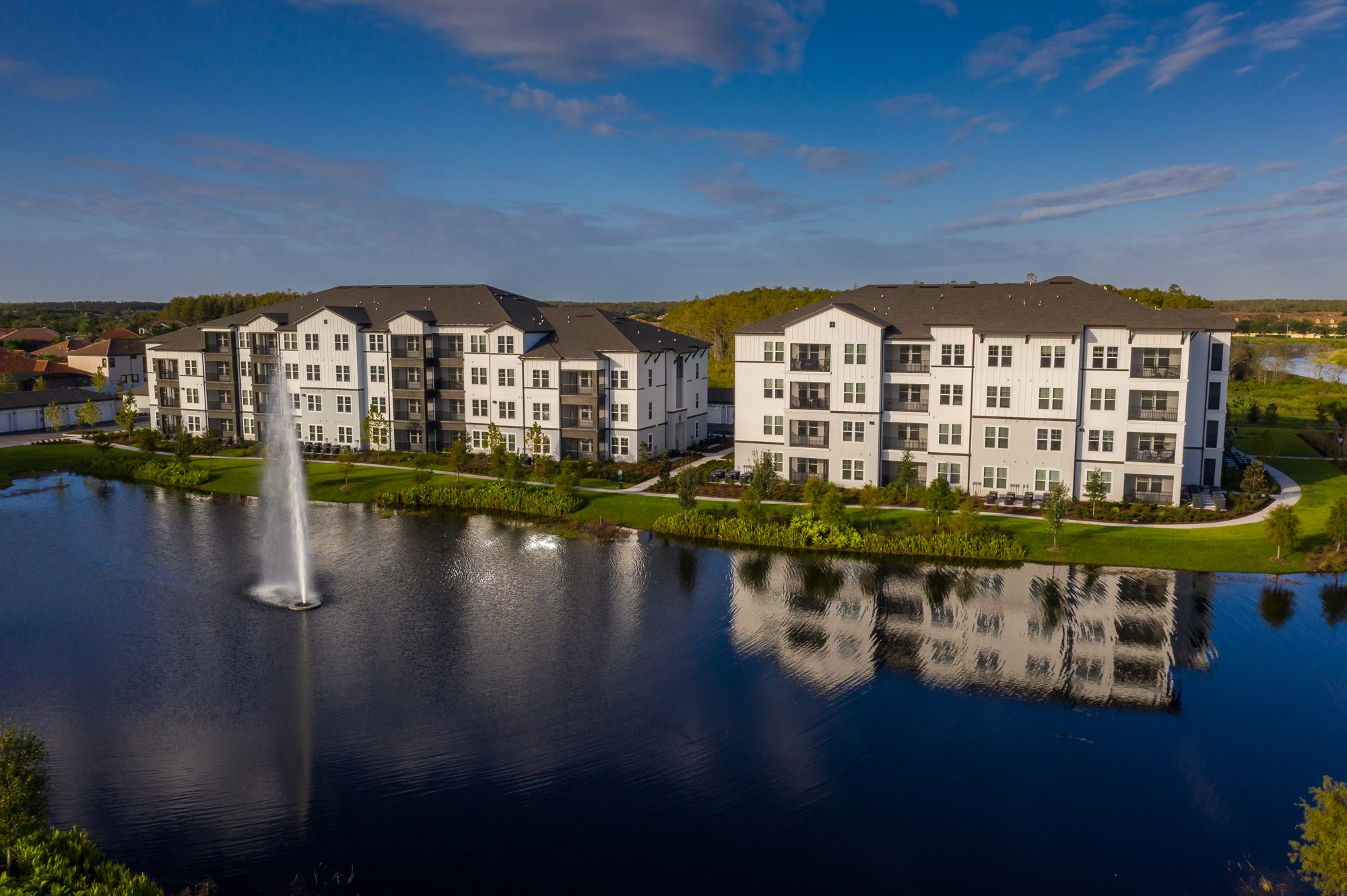 Aerial drone photography of commercial property in Orlando